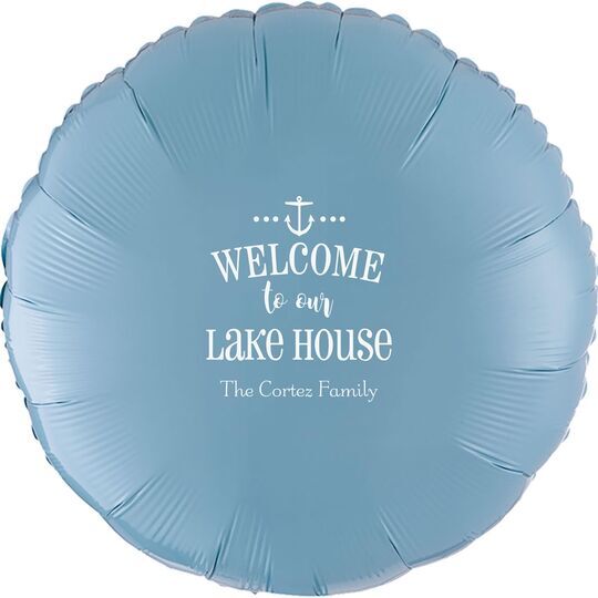 Welcome to Our Lake House Mylar Balloons